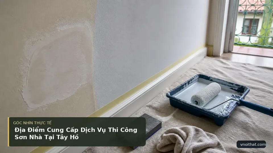 Chi tiết minh họa nội thất trong bài Địa Điểm Cung Cấp Dịch Vụ Thi Công Sơn Nhà Tại Tây Hồ