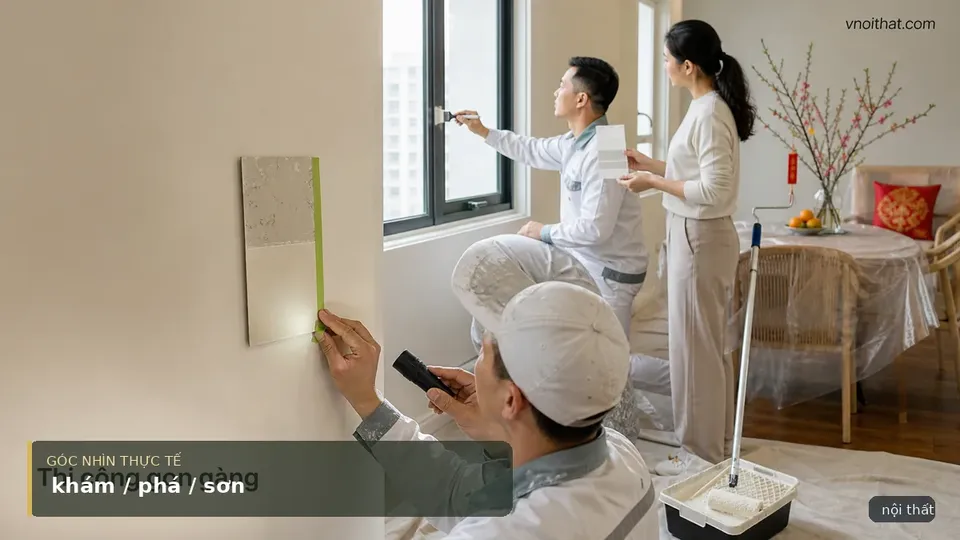 Khám Phá Dịch Vụ Sơn Nội Thất Đón Tết Ất Tỵ 2025 – Cải Tạo Không Gian Sống Của Bạn Cho Năm Mới — hình minh họa nội thất