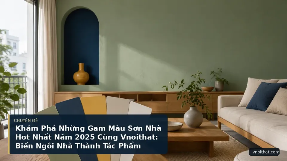 Khám Phá Những Gam Màu Sơn Nhà Hot Nhất Năm 2025 Cùng Vnoithat: Biến Ngôi Nhà Thành Tác Phẩm Nghệ Thuật