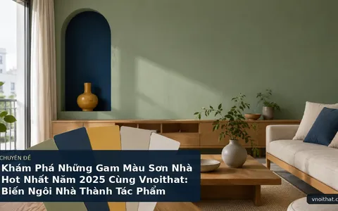 Khám Phá Những Gam Màu Sơn Nhà Hot Nhất Năm 2025 Cùng Vnoithat: Biến Ngôi Nhà Thành Tác Phẩm Nghệ Thuật