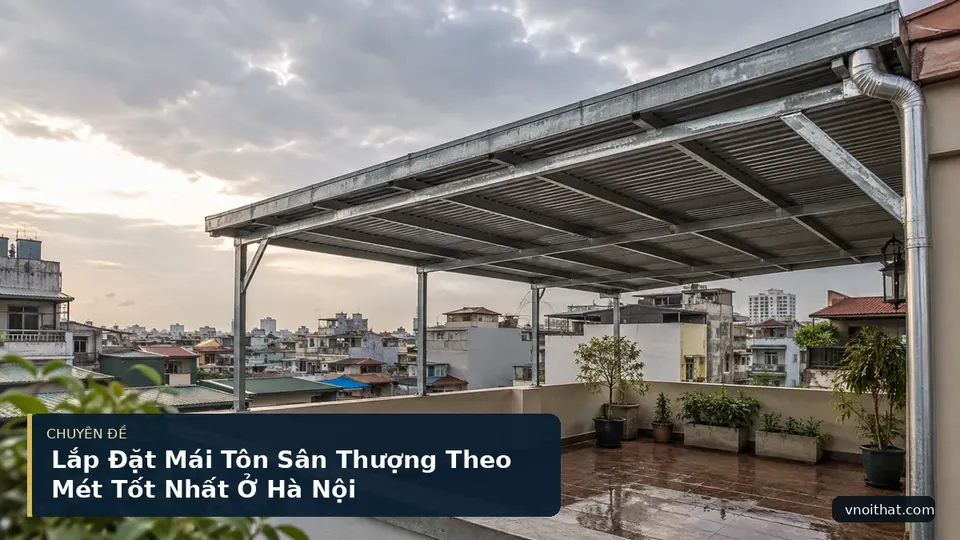 Lắp Đặt Mái Tôn Sân Thượng Theo Mét Tốt Nhất Ở Hà Nội
