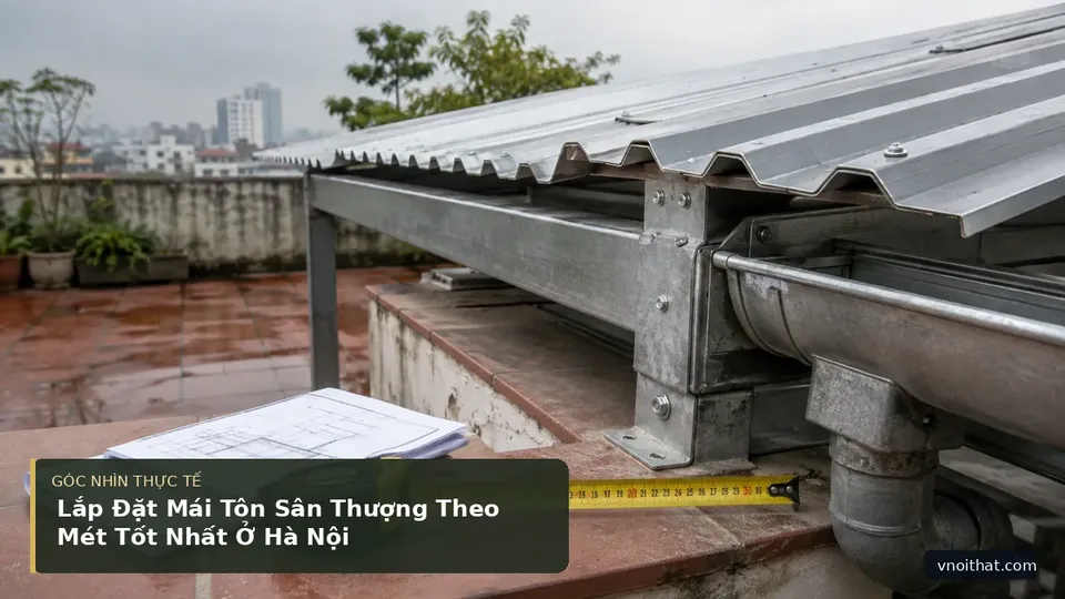 Chi tiết minh họa nội thất trong bài Lắp Đặt Mái Tôn Sân Thượng Theo Mét Tốt Nhất Ở Hà Nội