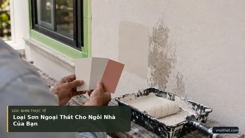 Chi tiết minh họa nội thất trong bài Loại Sơn Ngoại Thất Cho Ngôi Nhà Của Bạn