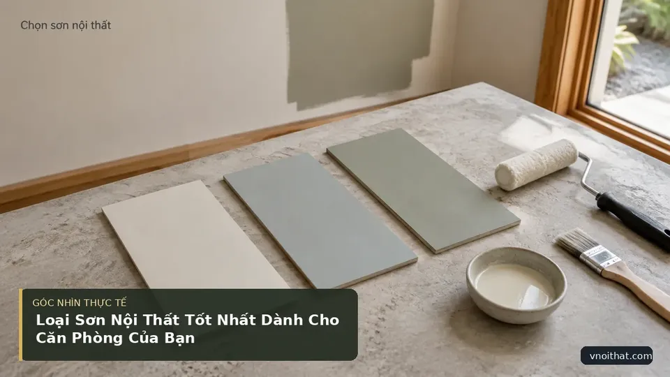 Chi tiết minh họa nội thất trong bài Loại Sơn Nội Thất Tốt Nhất Dành Cho Căn Phòng Của Bạn