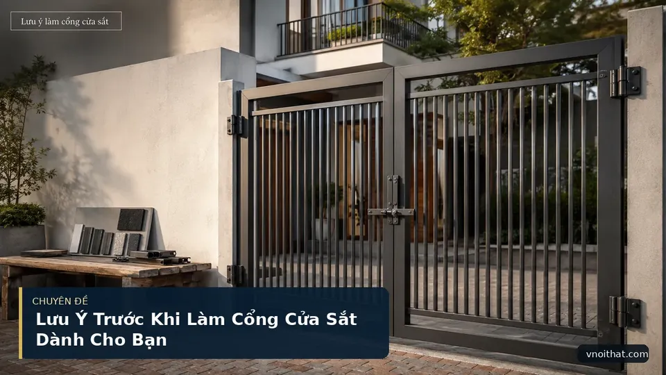 Lưu Ý Trước Khi Làm Cổng Cửa Sắt Dành Cho Bạn