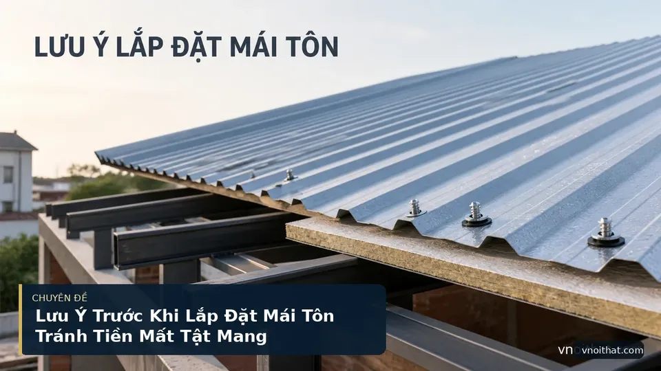 Lưu Ý Trước Khi Lắp Đặt Mái Tôn Tránh Tiền Mất Tật Mang