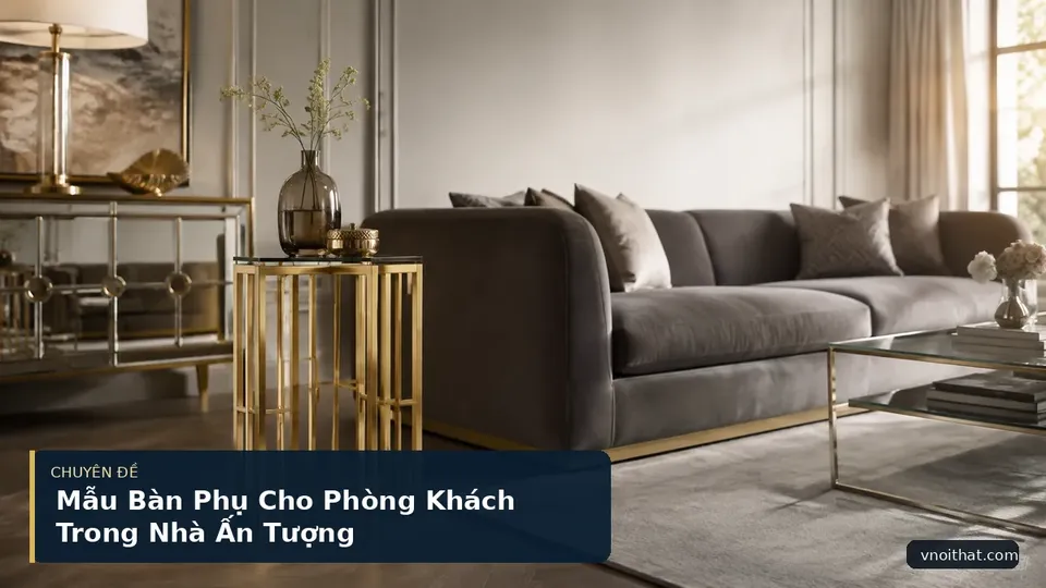 Mẫu Bàn Phụ Cho Phòng Khách Trong Nhà Ấn Tượng