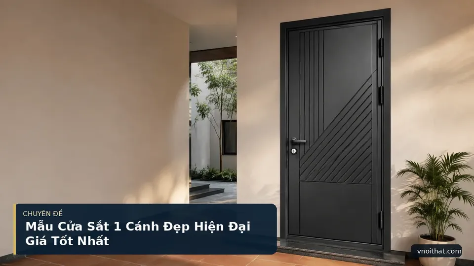 Mẫu Cửa Sắt 1 Cánh Đẹp Hiện Đại Giá Tốt Nhất