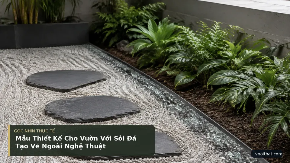 Chi tiết minh họa nội thất trong bài Mẫu Thiết Kế Cho Vườn Với Sỏi Đá Tạo Vẻ Ngoài Nghệ Thuật