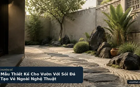 Mẫu Thiết Kế Cho Vườn Với Sỏi Đá Tạo Vẻ Ngoài Nghệ Thuật
