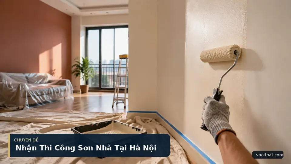 Nhận Thi Công Sơn Nhà Tại Hà Nội