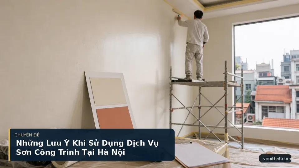 Những Lưu Ý Khi Sử Dụng Dịch Vụ Sơn Công Trình Tại Hà Nội