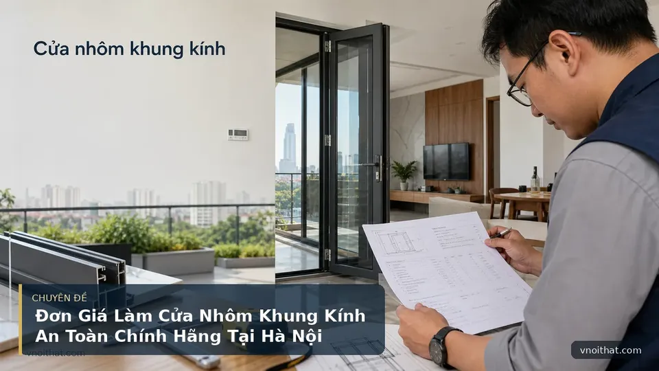 Đơn Giá Làm Cửa Nhôm Khung Kính An Toàn Chính Hãng Tại Hà Nội