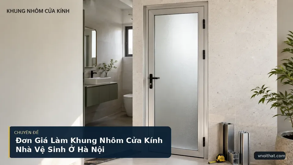 Đơn Giá Làm Khung Nhôm Cửa Kính Nhà Vệ Sinh Ở Hà Nội
