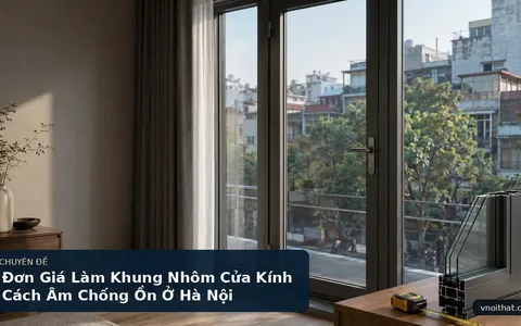 Đơn Giá Làm Khung Nhôm Cửa Kính Cách Âm Chống Ồn Ở Hà Nội