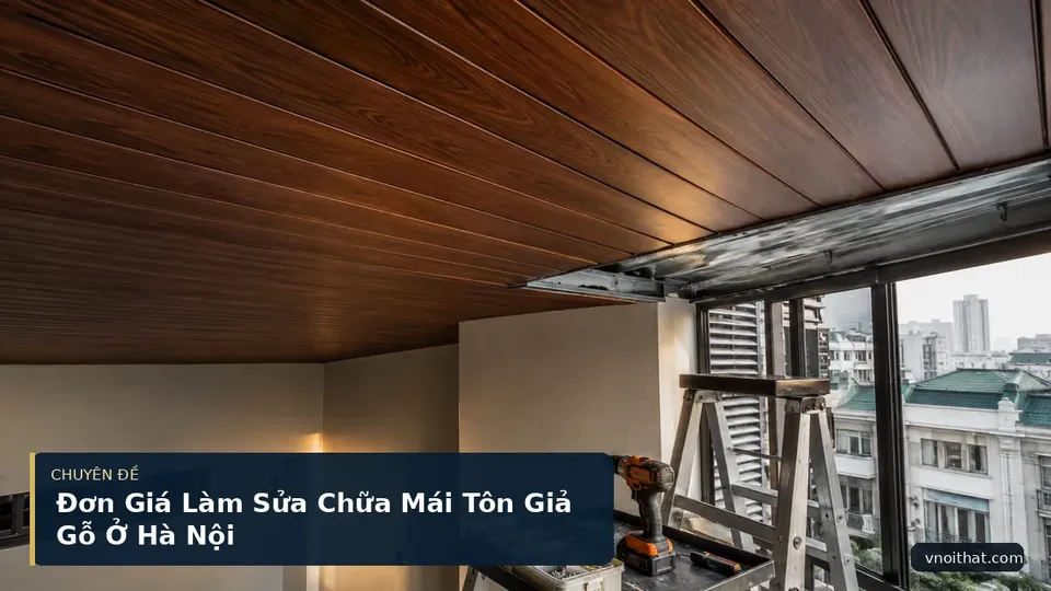 Đơn Giá Làm Sửa Chữa Mái Tôn Giả Gỗ Ở Hà Nội