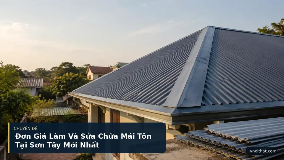 Đơn Giá Làm Và Sửa Chữa Mái Tôn Tại Sơn Tây Mới Nhất