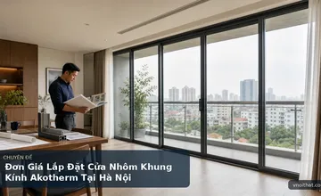 Đơn Giá Lắp Đặt Cửa Nhôm Khung Kính Akotherm Tại Hà Nội
