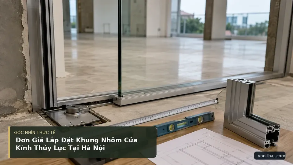 Chi tiết minh họa nội thất trong bài Đơn Giá Lắp Đặt Khung Nhôm Cửa Kính Thủy Lực Tại Hà Nội