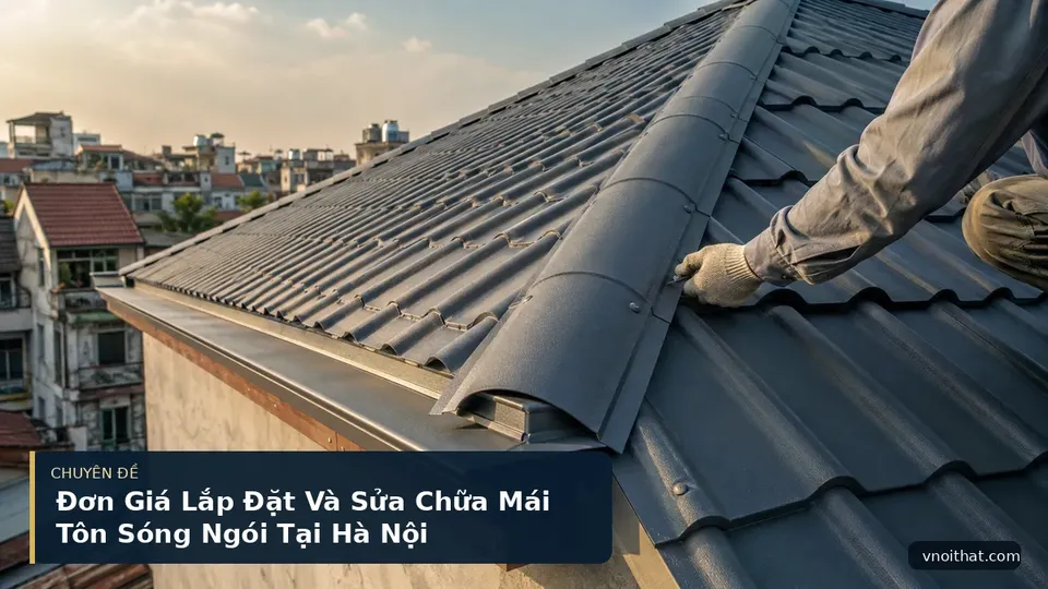 Đơn Giá Lắp Đặt Và Sửa Chữa Mái Tôn Sóng Ngói Tại Hà Nội