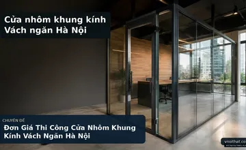 Đơn Giá Thi Công Cửa Nhôm Khung Kính Vách Ngăn Hà Nội