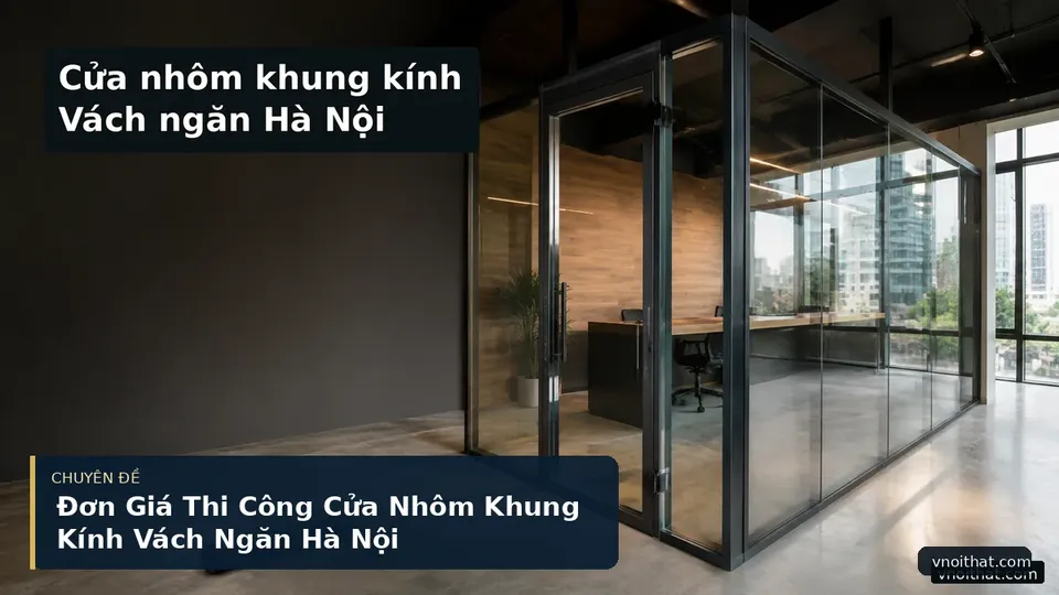 Đơn Giá Thi Công Cửa Nhôm Khung Kính Vách Ngăn Hà Nội