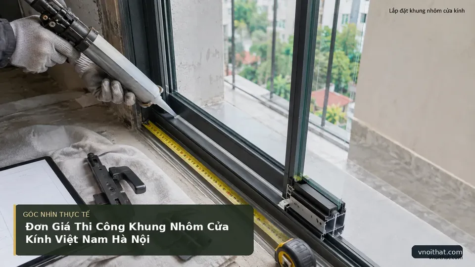 Chi tiết minh họa nội thất trong bài Đơn Giá Thi Công Khung Nhôm Cửa Kính Việt Nam Hà Nội