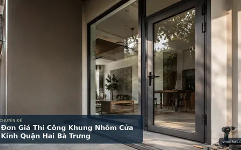 Đơn Giá Thi Công Khung Nhôm Cửa Kính Quận Hai Bà Trưng