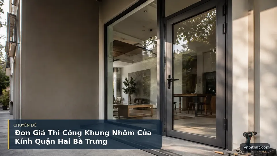 Đơn Giá Thi Công Khung Nhôm Cửa Kính Quận Hai Bà Trưng