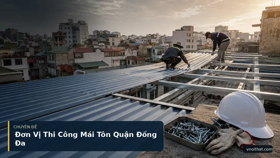 Đơn Vị Thi Công Mái Tôn Quận Đống Đa