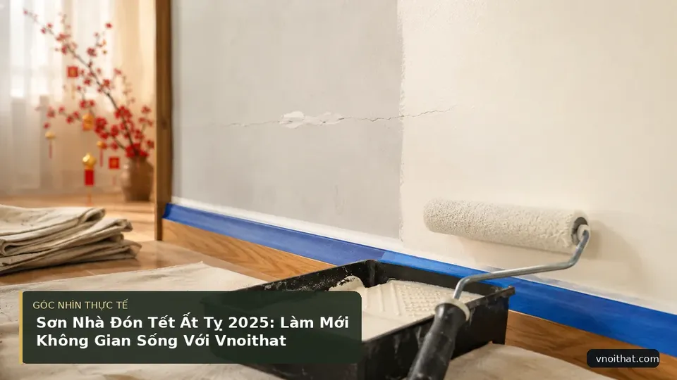 Chi tiết minh họa nội thất trong bài Sơn Nhà Đón Tết Ất Tỵ 2025: Làm Mới Không Gian Sống Với Vnoithat