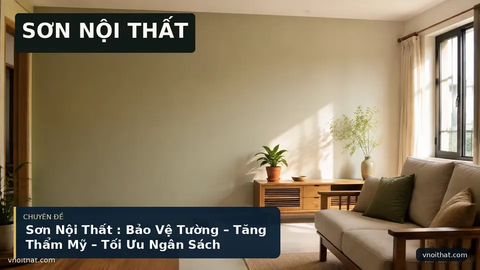 Sơn Nội Thất : Bảo Vệ Tường – Tăng Thẩm Mỹ – Tối Ưu Ngân Sách