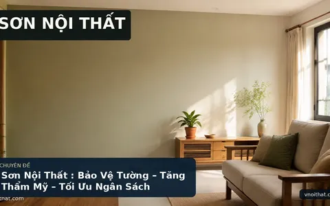Sơn Nội Thất : Bảo Vệ Tường – Tăng Thẩm Mỹ – Tối Ưu Ngân Sách