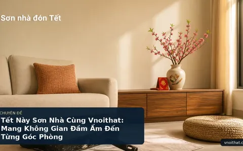 Tết Này Sơn Nhà Cùng Vnoithat: Mang Không Gian Đầm Ấm Đến Từng Góc Phòng