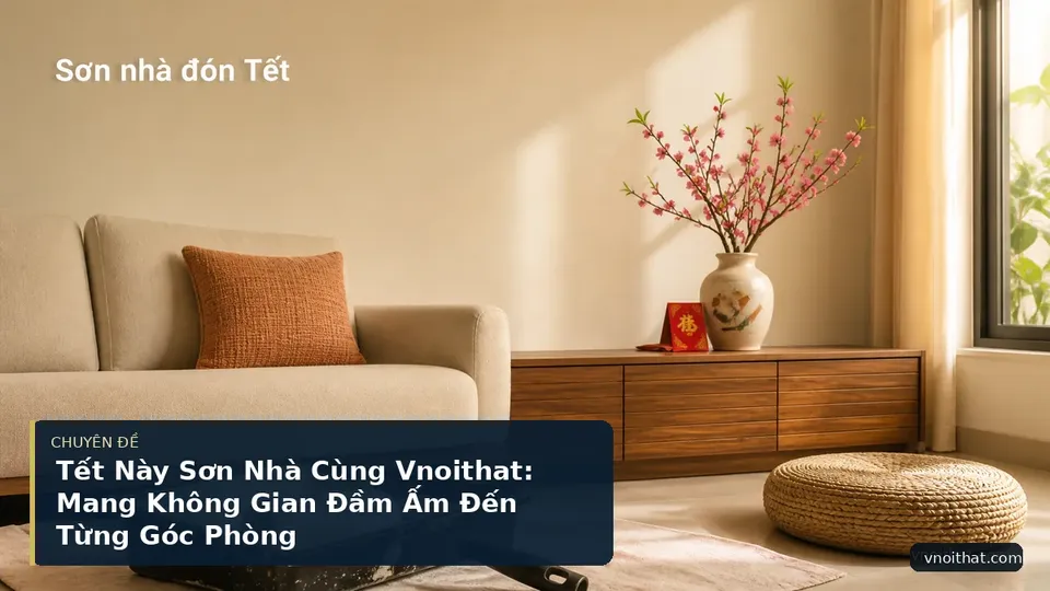 Tết Này Sơn Nhà Cùng Vnoithat: Mang Không Gian Đầm Ấm Đến Từng Góc Phòng