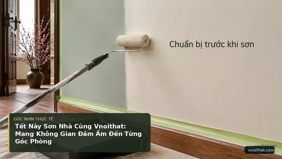 Chi tiết minh họa nội thất trong bài Tết Này Sơn Nhà Cùng Vnoithat: Mang Không Gian Đầm Ấm Đến Từng Góc Phòng