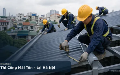 Thi Công Mái Tôn – tại Hà Nội