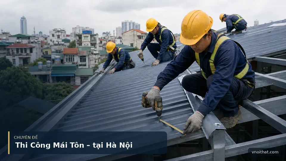 Thi Công Mái Tôn – tại Hà Nội