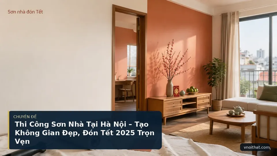 Thi Công Sơn Nhà Tại Hà Nội – Tạo Không Gian Đẹp, Đón Tết 2025 Trọn Vẹn