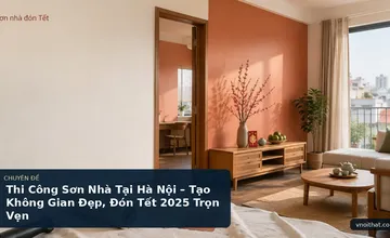 Thi Công Sơn Nhà Tại Hà Nội – Tạo Không Gian Đẹp, Đón Tết 2025 Trọn Vẹn