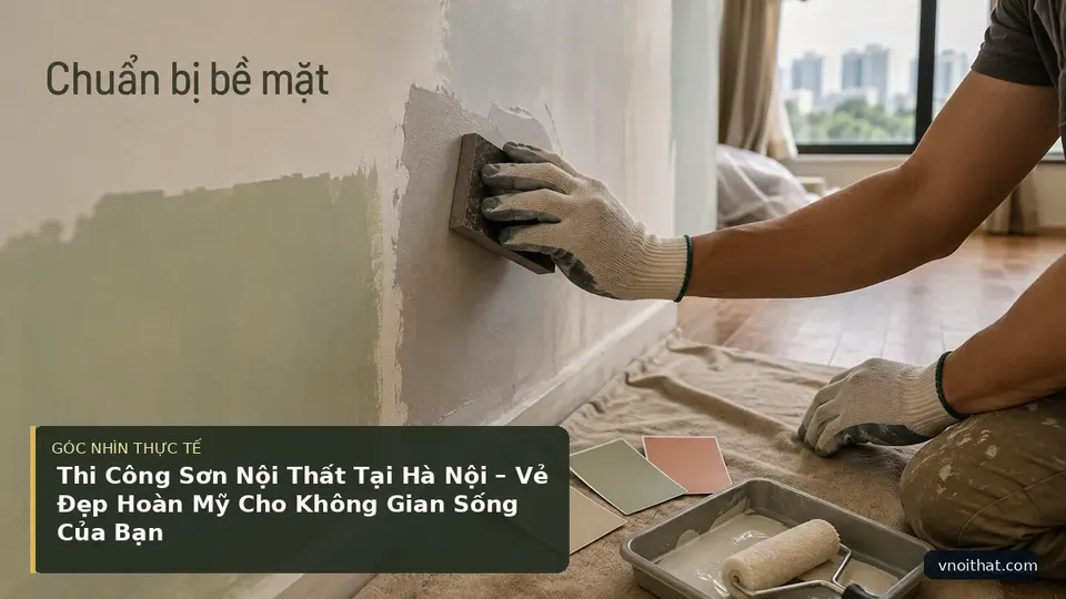 Chi tiết minh họa nội thất trong bài Thi Công Sơn Nội Thất Tại Hà Nội – Vẻ Đẹp Hoàn Mỹ Cho Không Gian Sống Của Bạn