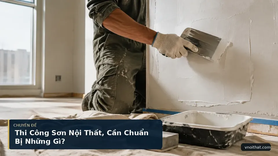 Thi Công Sơn Nội Thất, Cần Chuẩn Bị Những Gì?
