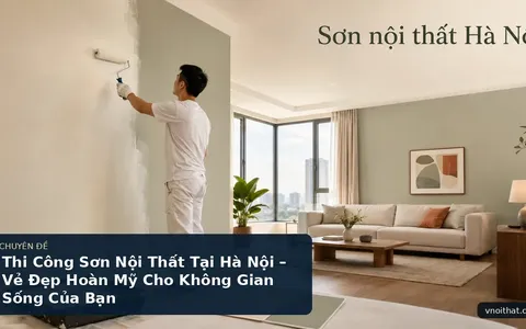 Thi Công Sơn Nội Thất Tại Hà Nội – Vẻ Đẹp Hoàn Mỹ Cho Không Gian Sống Của Bạn