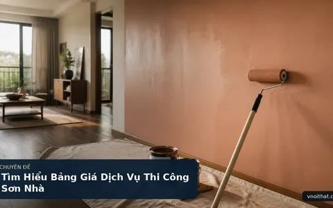 Tìm Hiểu Bảng Giá Dịch Vụ Thi Công Sơn Nhà