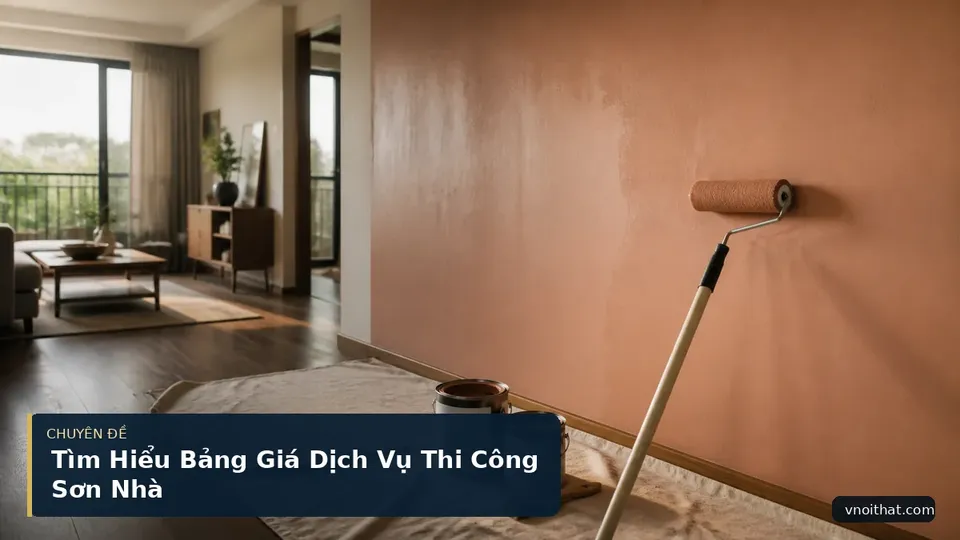 Tìm Hiểu Bảng Giá Dịch Vụ Thi Công Sơn Nhà