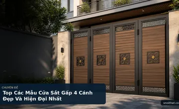 Top Các Mẫu Cửa Sắt Gấp 4 Cánh Đẹp Và Hiện Đại Nhất