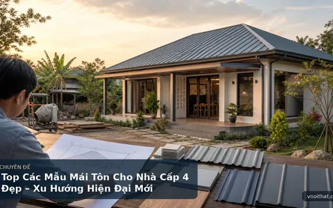 Top Các Mẫu Mái Tôn Cho Nhà Cấp 4 Đẹp – Xu Hướng Hiện Đại Mới