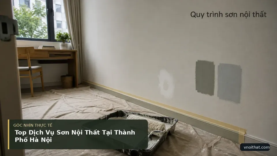 Chi tiết minh họa nội thất trong bài Top Dịch Vụ Sơn Nội Thất Tại Thành Phố Hà Nội