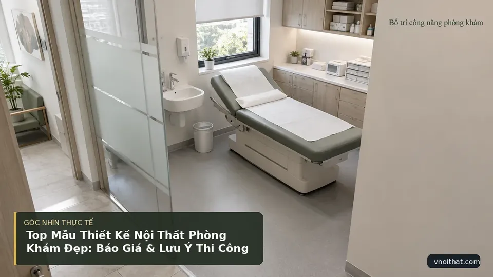 Chi tiết minh họa nội thất trong bài Top Mẫu Thiết Kế Nội Thất Phòng Khám Đẹp: Báo Giá & Lưu Ý Thi Công
