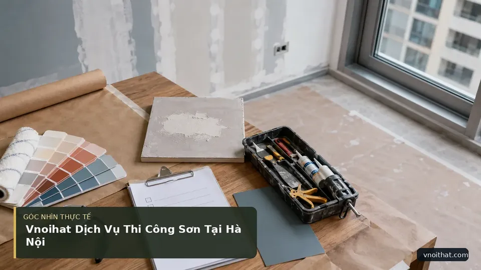 Chi tiết minh họa nội thất trong bài Vnoihat Dịch Vụ Thi Công Sơn Tại Hà Nội